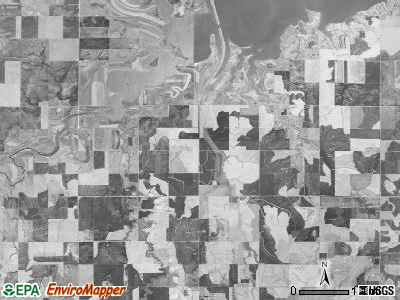 Carr Creek township, Kansas satellite photo by USGS