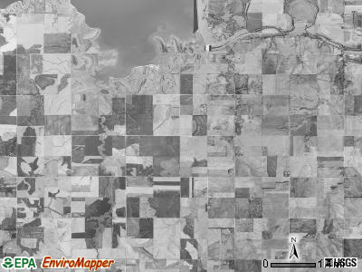 Walnut Creek township, Kansas satellite photo by USGS