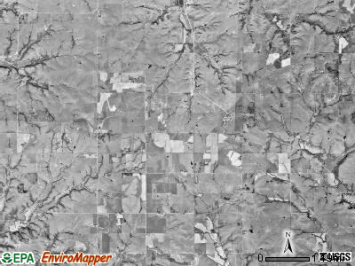 Shannon township, Kansas satellite photo by USGS