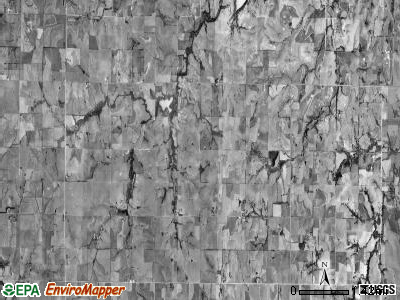 Fancy Creek township, Kansas satellite photo by USGS