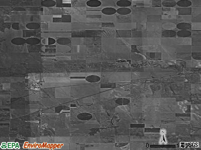 West Hale township, Kansas satellite photo by USGS