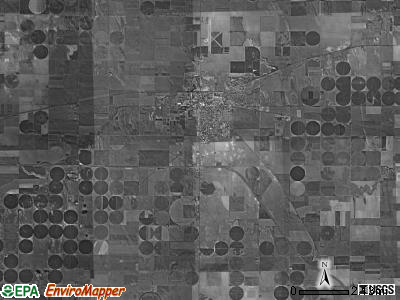 Morgan township, Kansas satellite photo by USGS