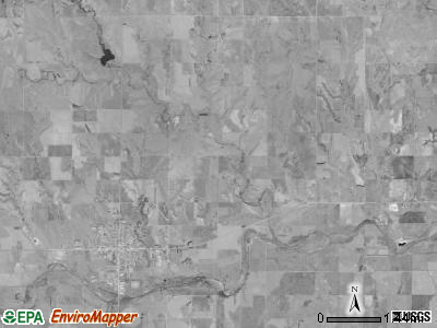 Hill City township, Kansas satellite photo by USGS