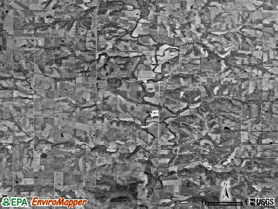 Easton township, Kansas satellite photo by USGS