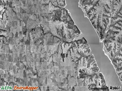Sherman township, Kansas satellite photo by USGS