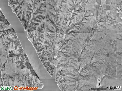 Green township, Kansas satellite photo by USGS