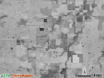 Hancock township, Kansas satellite photo by USGS