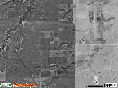 Independence township, Kansas satellite photo by USGS