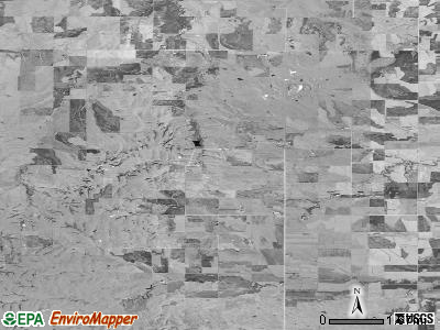 Bloom township, Kansas satellite photo by USGS
