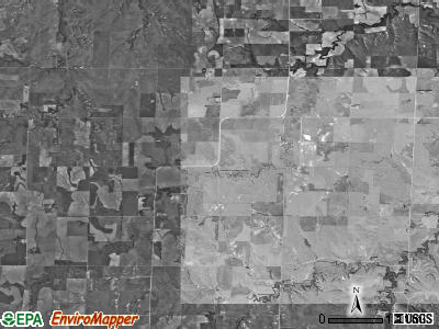 Mount Ayr township, Kansas satellite photo by USGS