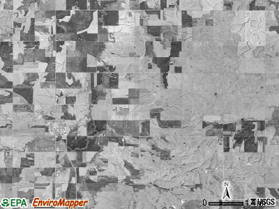 Pittsburg township, Kansas satellite photo by USGS