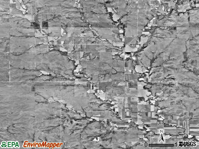 Pottawatomie township, Kansas satellite photo by USGS