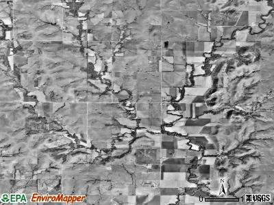 Center township, Kansas satellite photo by USGS