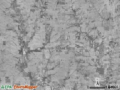 Lincoln township, Kansas satellite photo by USGS
