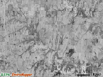Cedar township, Kansas satellite photo by USGS