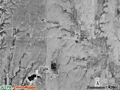 Emmett township, Kansas satellite photo by USGS