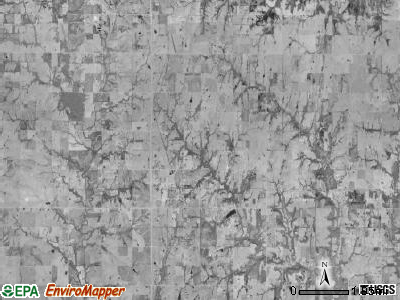 Douglas township, Kansas satellite photo by USGS