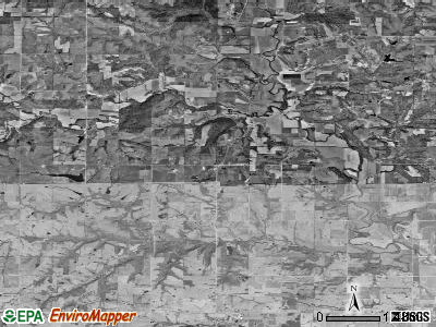 Alexandria township, Kansas satellite photo by USGS