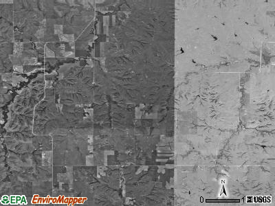 Covert township, Kansas satellite photo by USGS