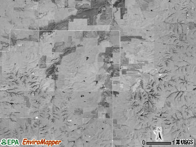 Winfield township, Kansas satellite photo by USGS