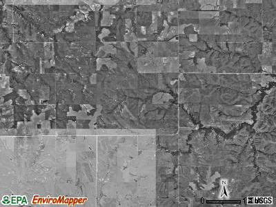 Victor township, Kansas satellite photo by USGS