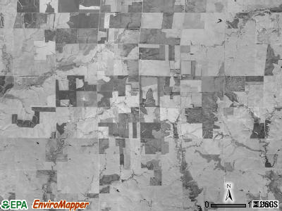 Eureka township, Kansas satellite photo by USGS