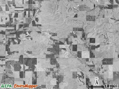 Custer township, Kansas satellite photo by USGS