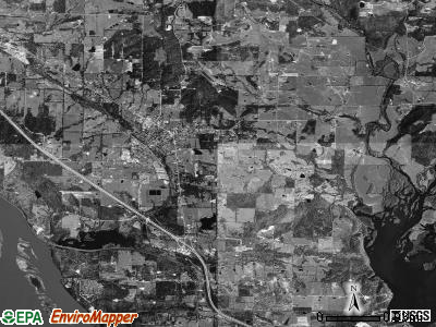 Pittsburg township, Arkansas satellite photo by USGS