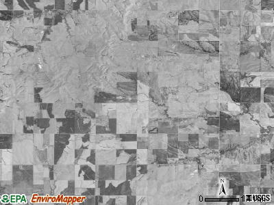 Blue Hill township, Kansas satellite photo by USGS
