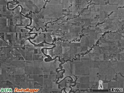 Sheridan township, Kansas satellite photo by USGS