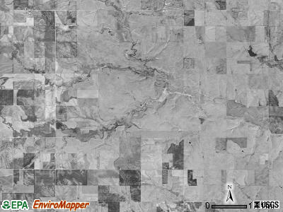 Round Springs township, Kansas satellite photo by USGS