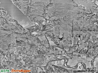 Blue township, Kansas satellite photo by USGS