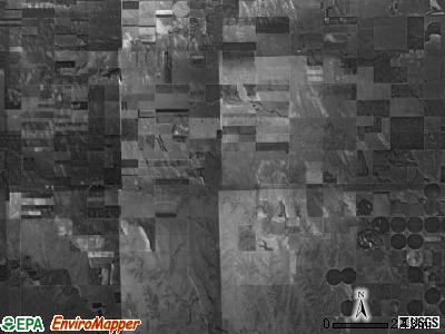 Iowa township, Kansas satellite photo by USGS