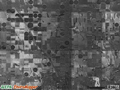 South Randall township, Kansas satellite photo by USGS