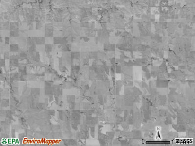 Happy township, Kansas satellite photo by USGS