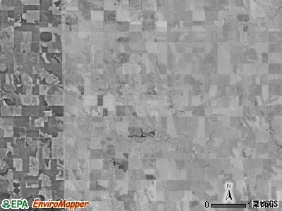 Bryant township, Kansas satellite photo by USGS