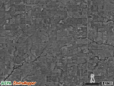Gill township, Kansas satellite photo by USGS