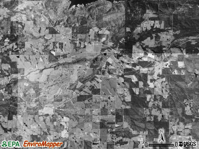 Clayton township, Arkansas satellite photo by USGS