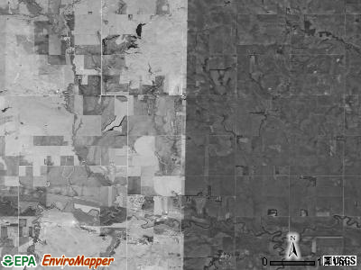 Fountain township, Kansas satellite photo by USGS