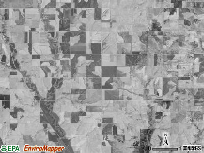 Orange township, Kansas satellite photo by USGS