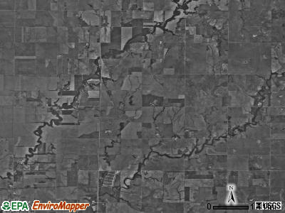 Blaine township, Kansas satellite photo by USGS