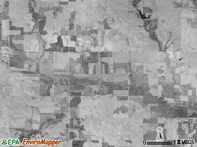 Salt Creek township, Kansas satellite photo by USGS