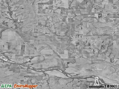 Rossville township, Kansas satellite photo by USGS