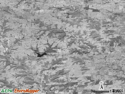 Tonganoxie township, Kansas satellite photo by USGS
