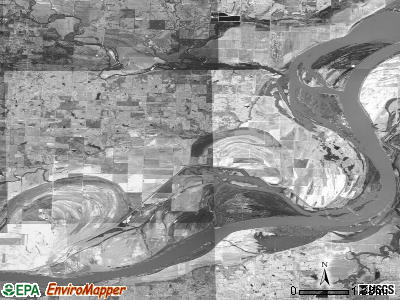 Kibler township, Arkansas satellite photo by USGS