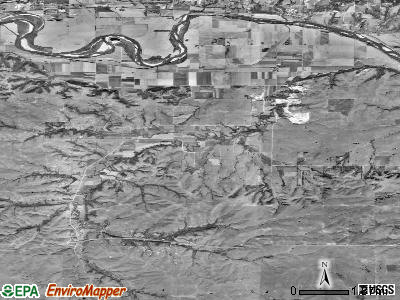 Zeandale township, Kansas satellite photo by USGS