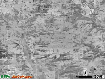 Sarcoxie township, Kansas satellite photo by USGS