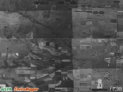 McAllaster township, Kansas satellite photo by USGS