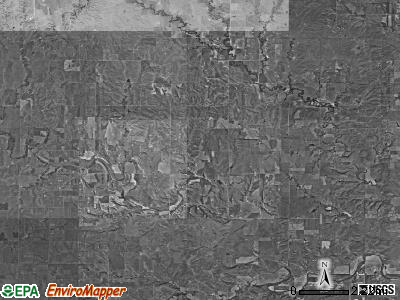 Paradise township, Kansas satellite photo by USGS