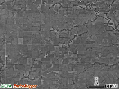 Cheever township, Kansas satellite photo by USGS